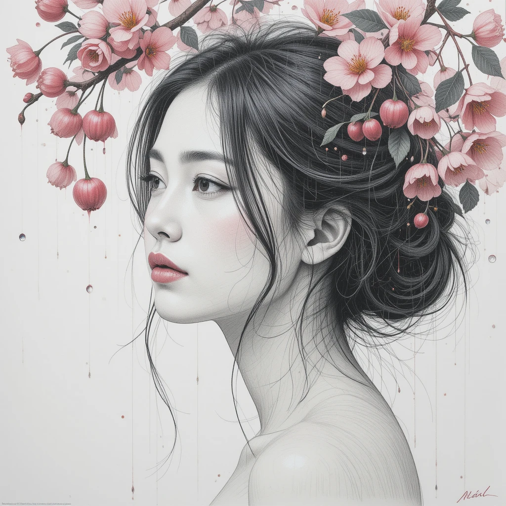 Woman drawing